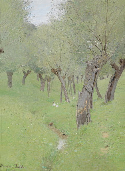 Dorfstraße nach dem Regen c1896