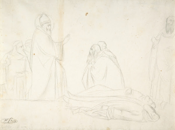 Miracle of St Sylvester the Raising of Two Pagan Priests after Maso di Banco S C