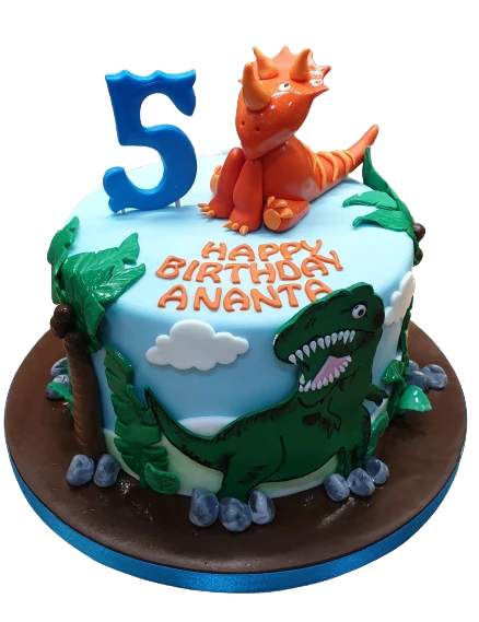 Dinosaur Themed Birthday Cake CB-NC468