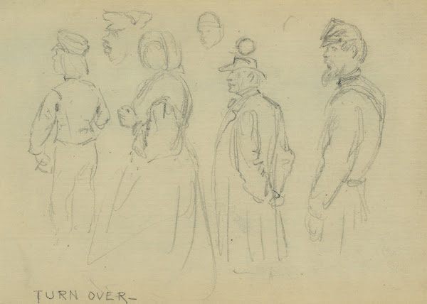 Studies of child woman gentleman African American man  soldier 1860 1865
