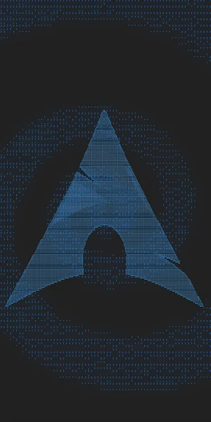Arch Linux, Material Minimal, Minimalism, Ascii Art, Neon 4K Wallpaper Background