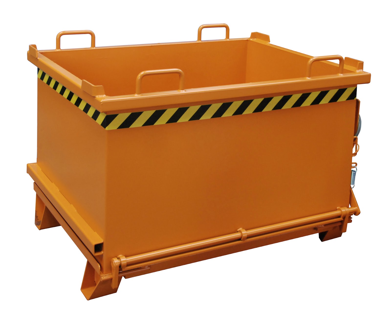 Bodemklepcontainer SB 750, gelakt, Geeloranje