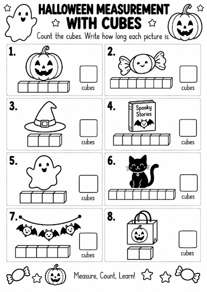 Halloween Measurement with Cubes