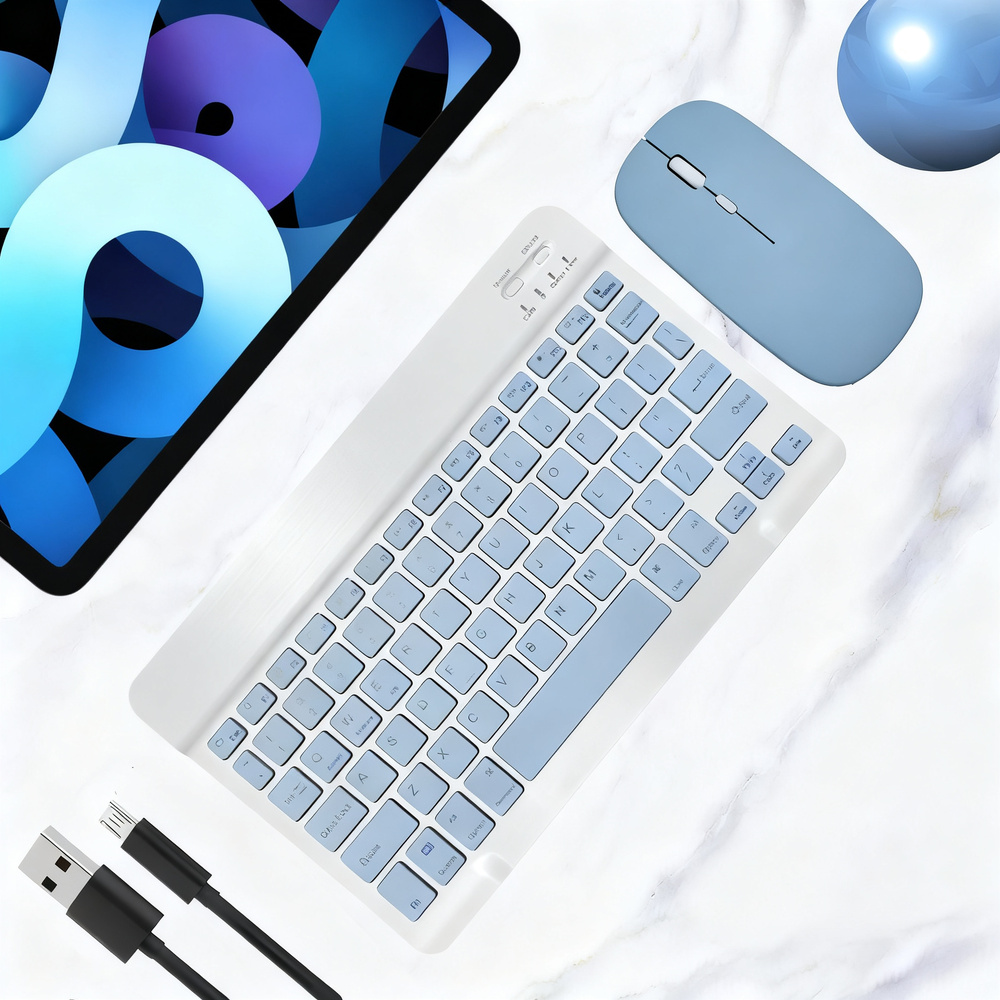 Bluetooth-Tastatur mit Maus für Tablets und Laptops