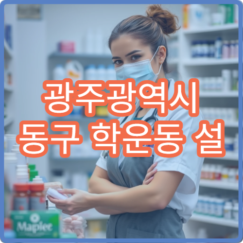 광주광역시 동구 학운동 설 명절 공휴일 운영 약국