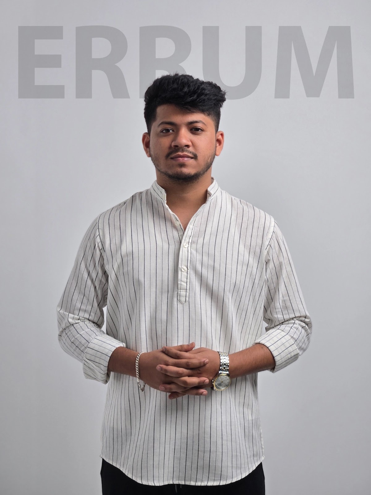 Men's Full Sleeve Katua Optical White