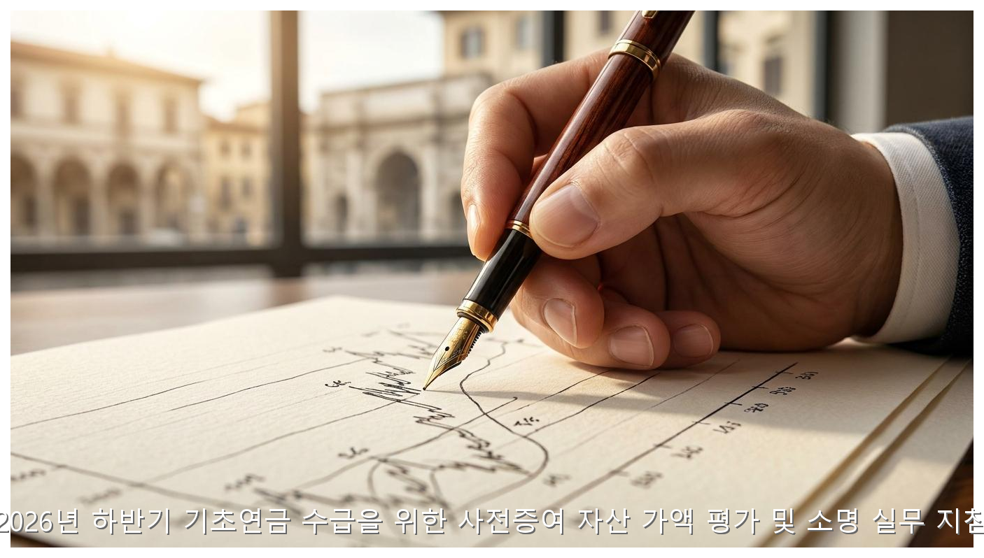 2026년 하반기 기초연금 수급을 위한 사전증여 자산 가액 평가 및 소명 실무 지침 핵심 안내 및 분석 인포그래픽 (3)