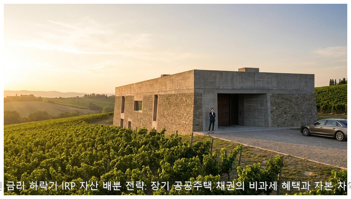 2026년 금리 하락기 IRP 자산 배분 전략: 장기 공공주택 채권의 비과세 혜택과 자본 차익 분석 핵심 안내 및 분석 인포그래픽 (3)