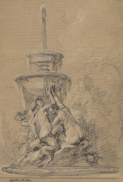 A Fountain with Three Nereids 1740s