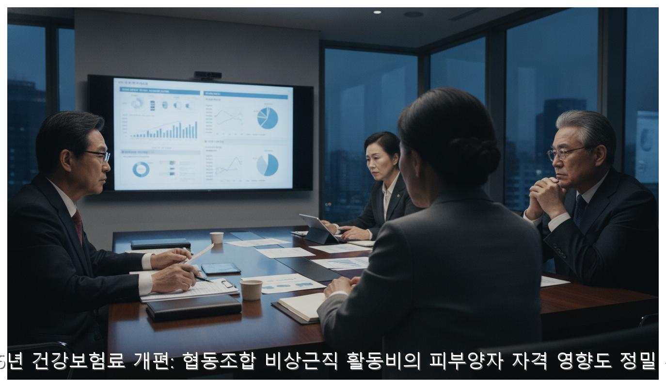 2026년 건강보험료 개편: 협동조합 비상근직 활동비의 피부양자 자격 영향도 정밀 분석 핵심 안내 및 분석 인포그래픽 (8)
