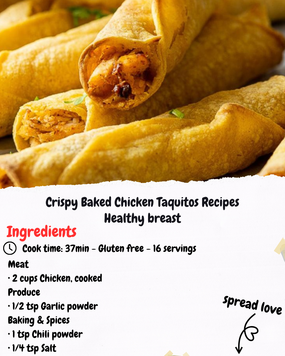 Crispy Baked Chicken Taquitos Recipes Healthy breast
