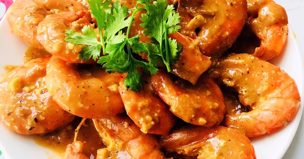 Tôm Rim Sốt Phô Mai