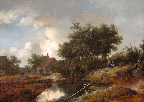 Path Leading To Farms By A Wooded Brook Ca 1645