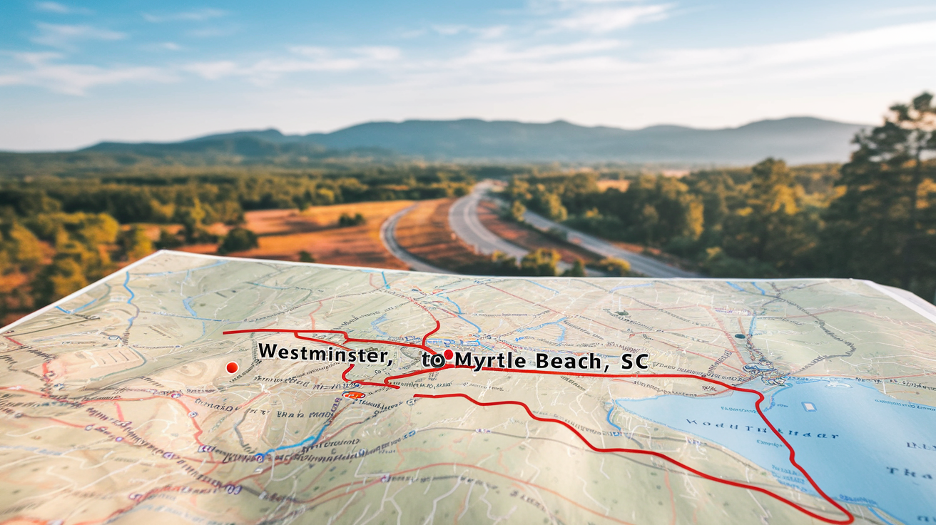Distance and Travel Tips: Westminster SC to Myrtle Beach SC