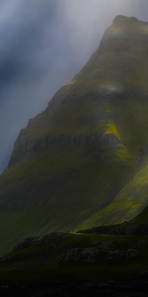 Faroe Islands, Mountain, Landscape, Sunbeams 4K Wallpaper Background