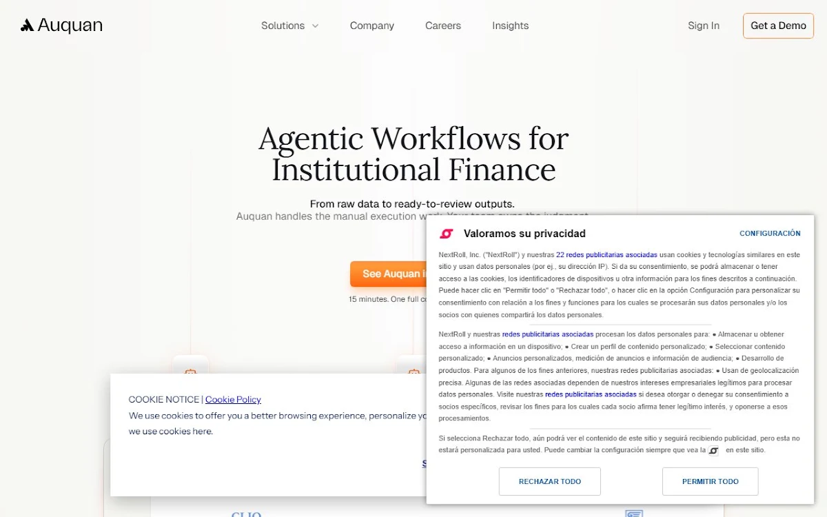 Captura de Portfolio Activity Monitor by Auquan