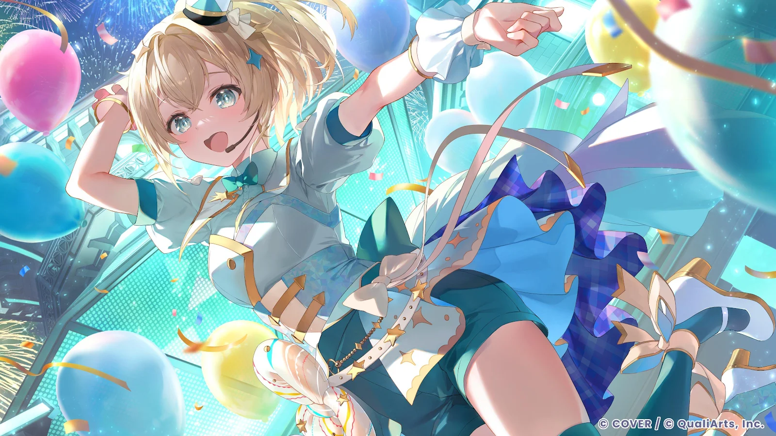 Kazama Iroha Idol Stage Performance - Anime Digital Art 4K Wallpaper (3840x2160)