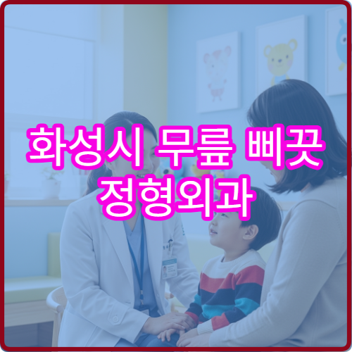 화성시 무릎 삐끗 정형외과 인대 치료 병원 추천