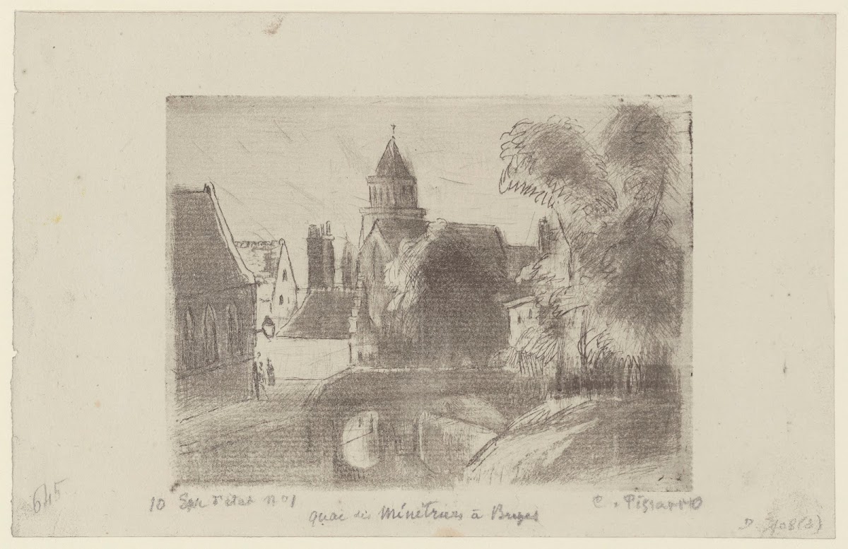 Quai des Ménétriers à Bruges 1894
