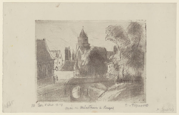 Quai des Ménétriers à Bruges 1894