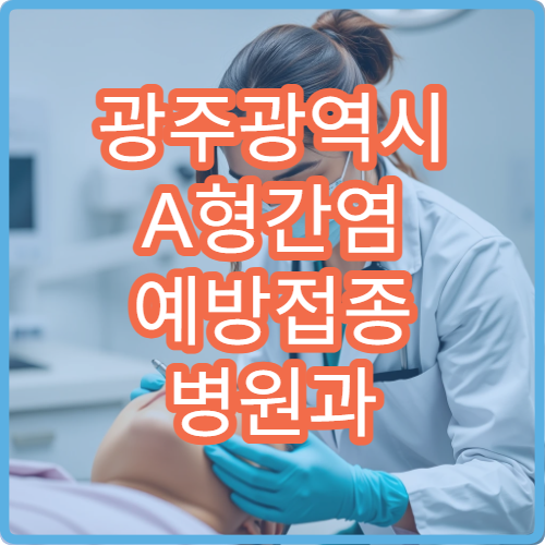 광주광역시 A형간염 예방접종 병원과 항체 검사 병행 안내