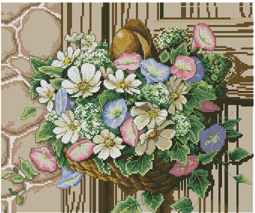 DIM13716 Flowers On Doorknob