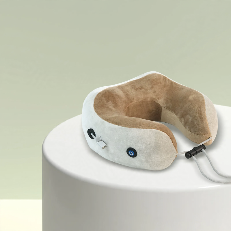 U-förmiges Nackenmassagekissen mit mechanischer Massage