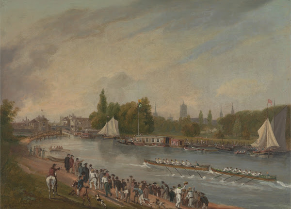 A Boat Race On The River Isis Oxford
