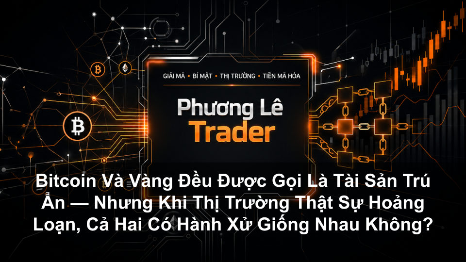 Bitcoin Và Vàng Đều Được Gọi Là Tài Sản Trú Ẩn — Nhưng Khi Thị Trường Thật Sự Hoảng Loạn, Cả Hai Có Hành Xử Giống Nhau Không?