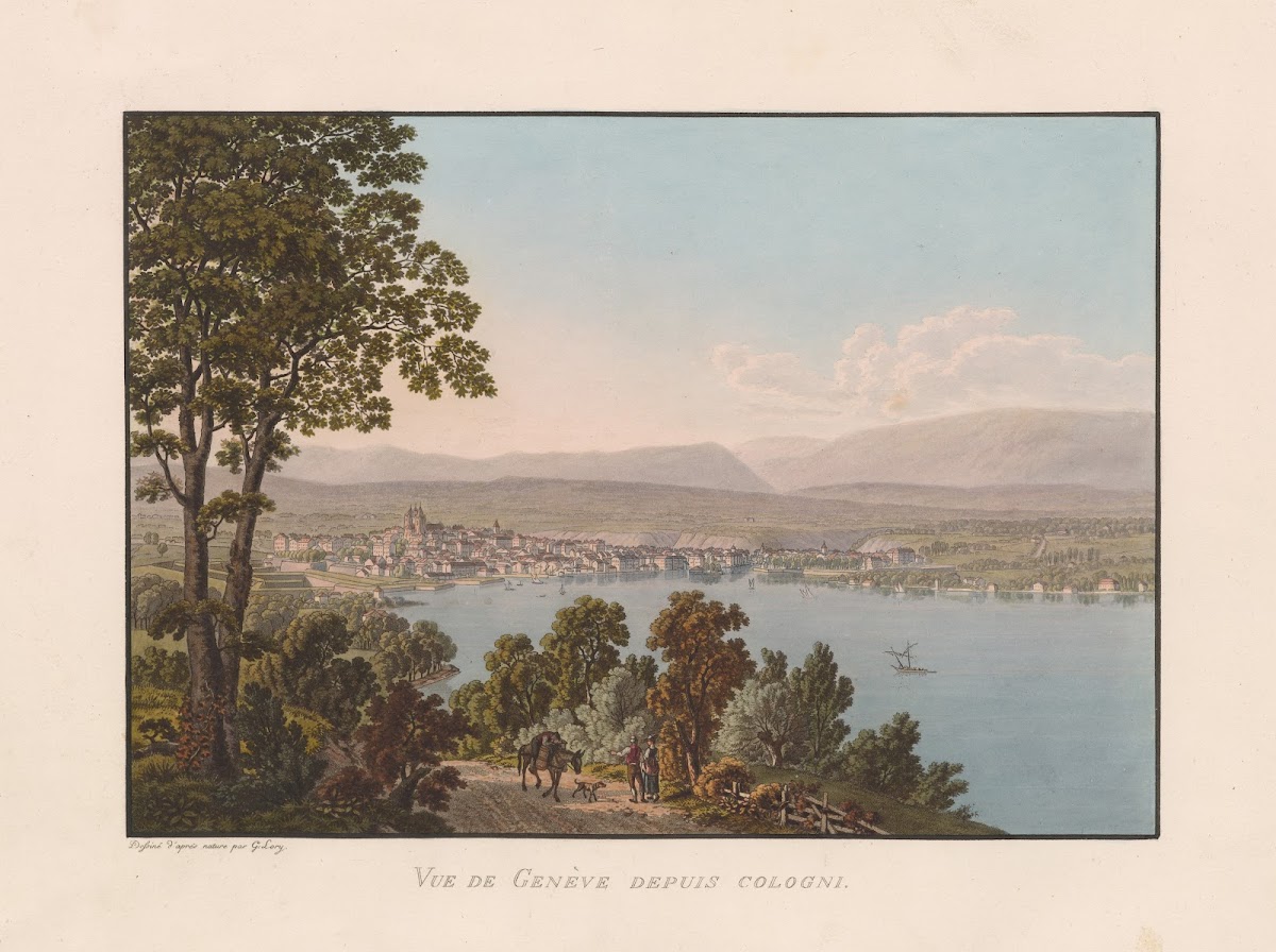 Vue de Genève depuis Cologni 1811