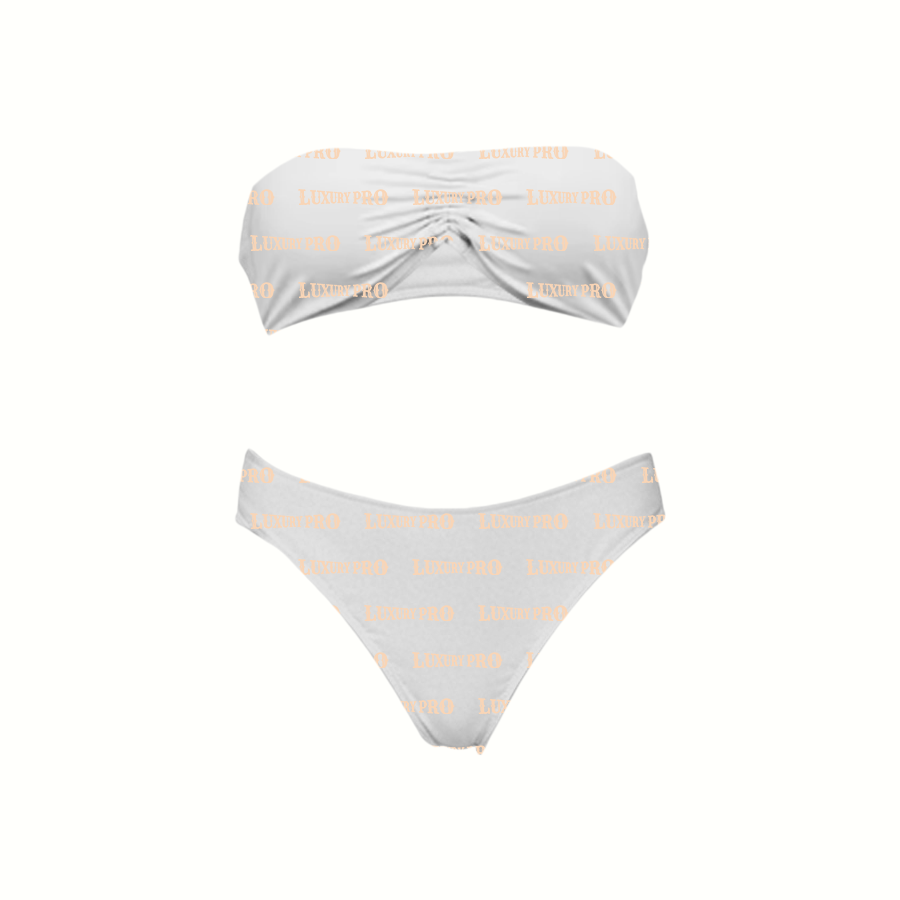 AOP PTB Strapless Bandeau Bikini for Women