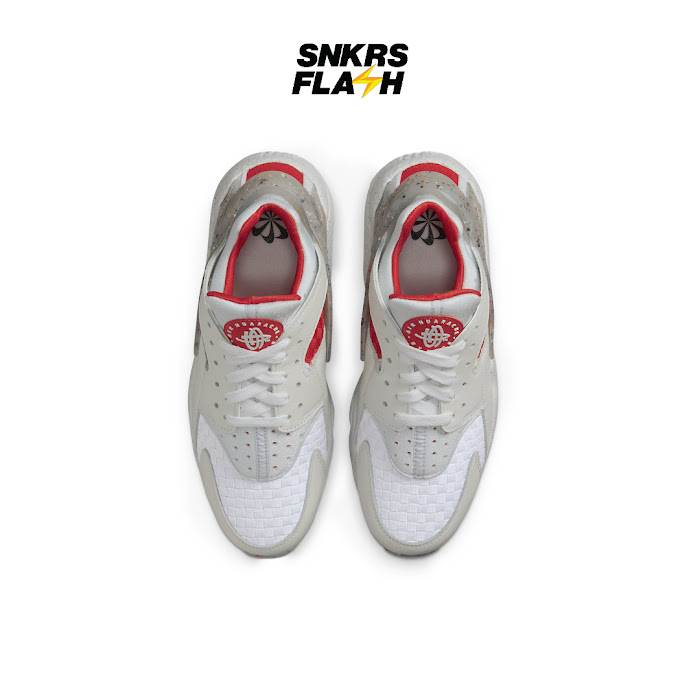 NIKE AIR HUARACHE CRATER WHITE GREY ORANGE - DR0449100