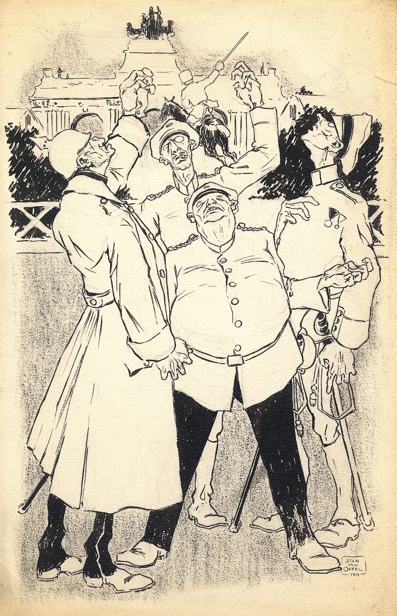Bezoek van den Franschen vlieger 1914