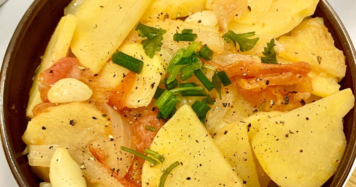 Khoai Tây Xào Cà Chua Chay