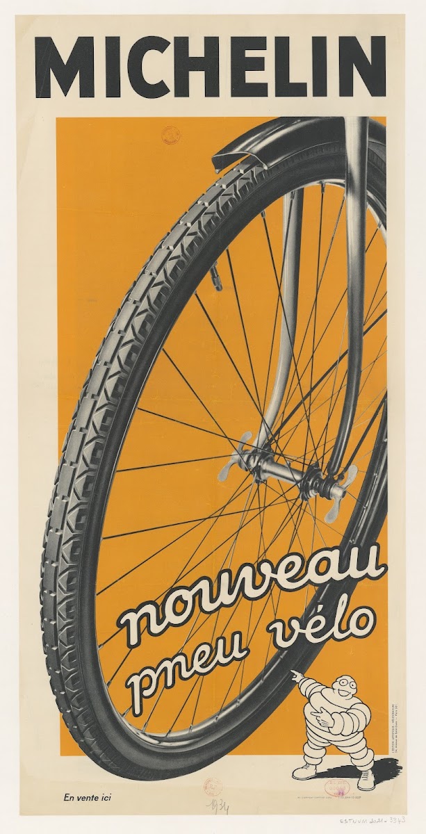 Michelin nouveau pneu vélo 1934