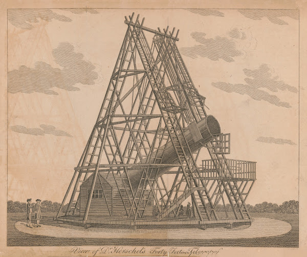 View of Dr Herschels forty feet telescope 19th century