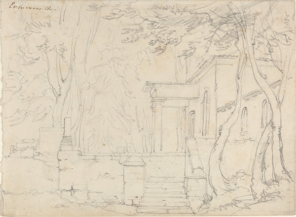 House with a Portico at Ermenonville