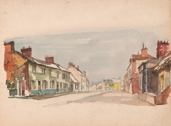 Street in Beauvais Cold Sunday 1949