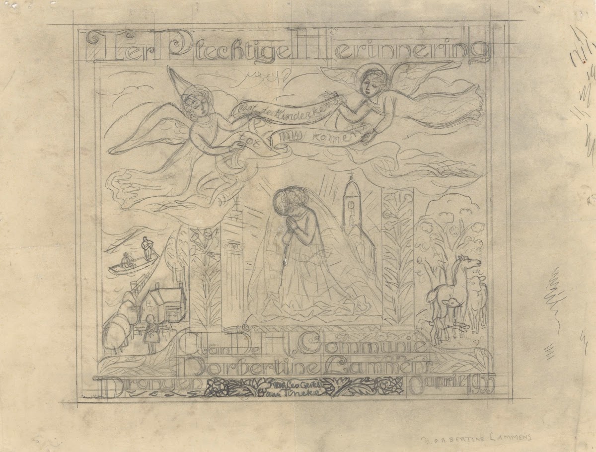 Ter plechtige herinnering aan de heilige communie Norbertine Lammers 1935