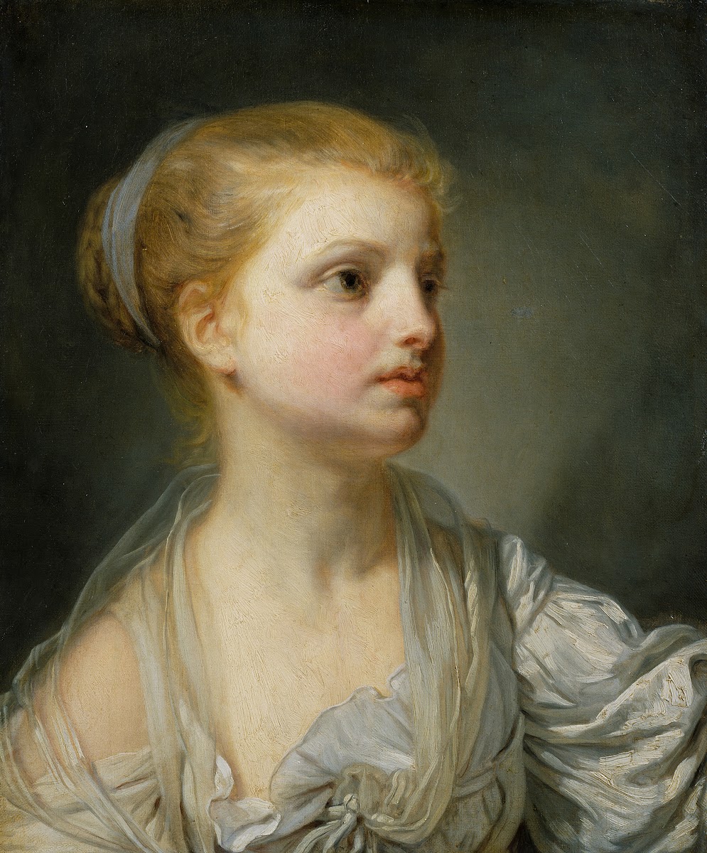 Girl in a White Dress c1765