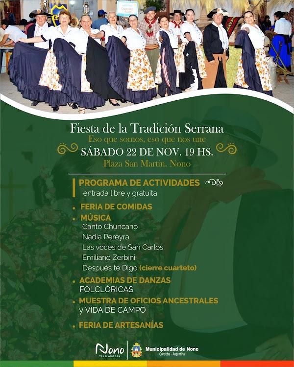 🎉 19° FIESTA DE LA TRADICIÓN SERRANA 🎉