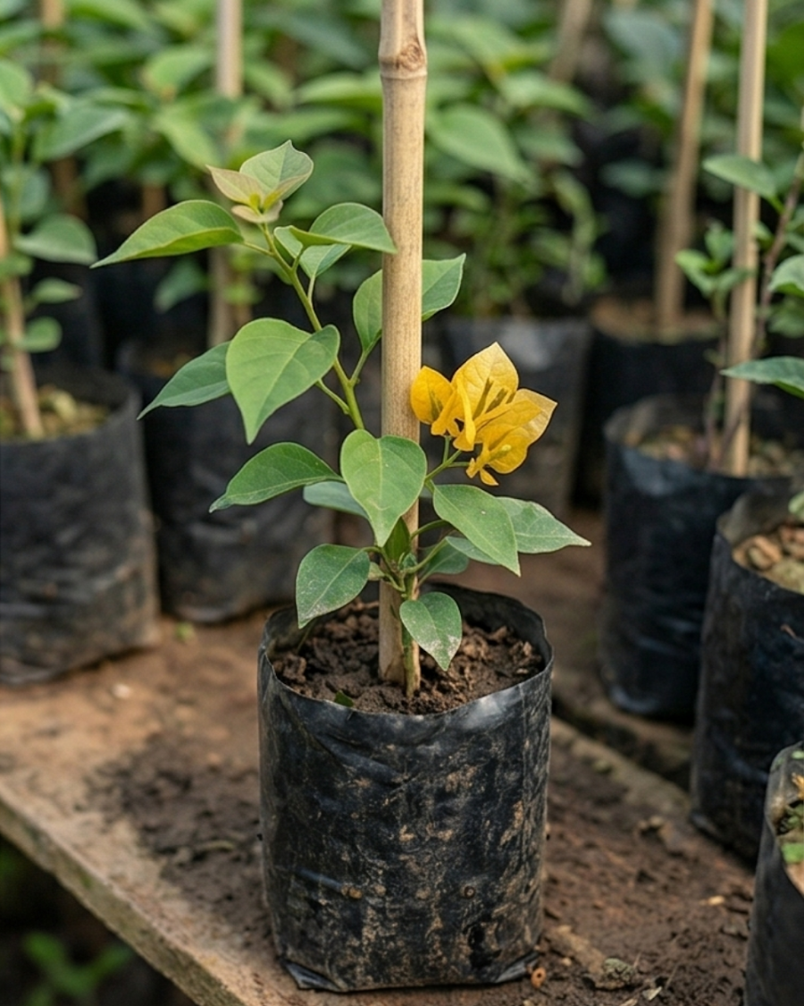 Imported Foxtail Yellow Bougainvillea Plant — view 4