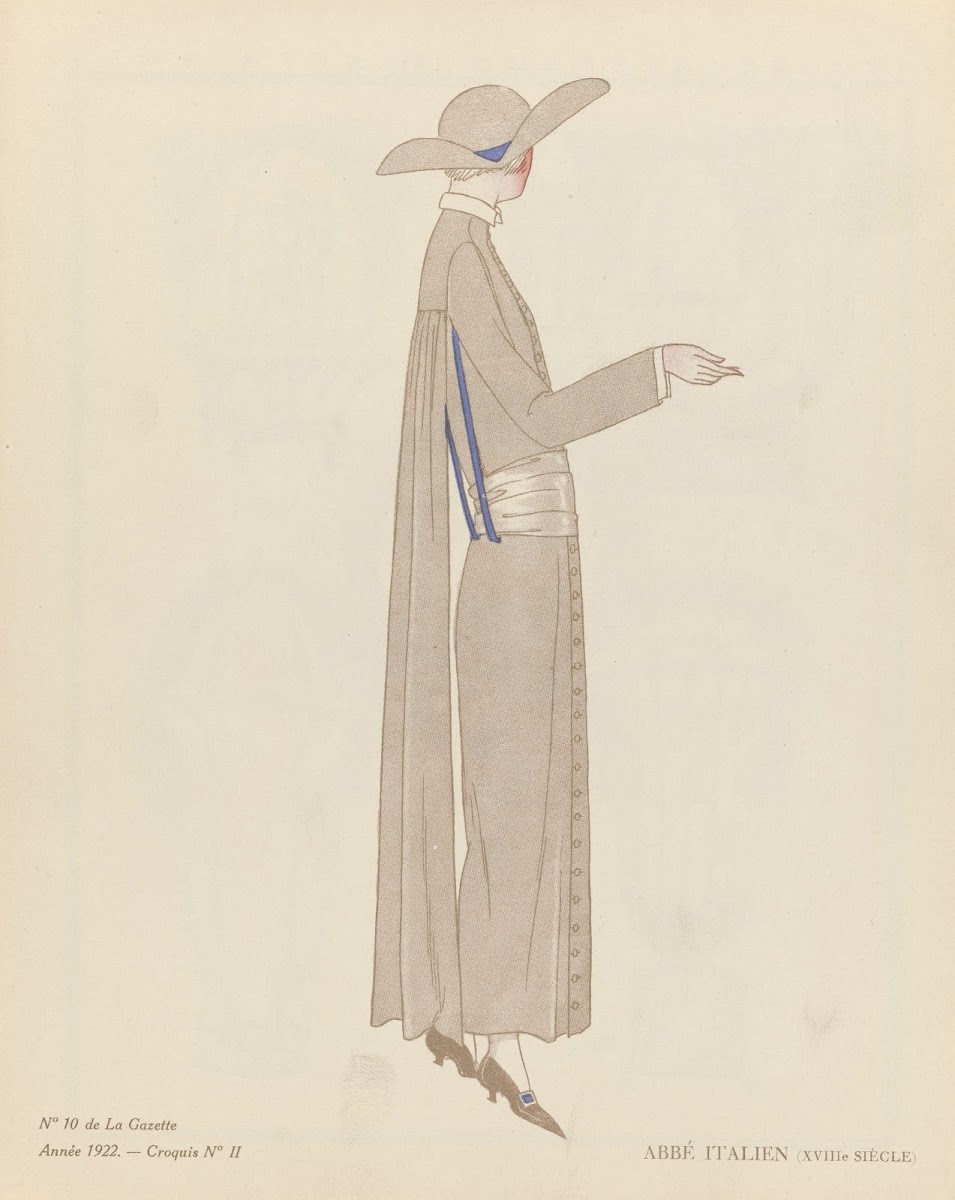 Abbé Italien XVIIIe siècle 1922