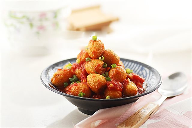 Trứng Cút Sốt Cà Chua