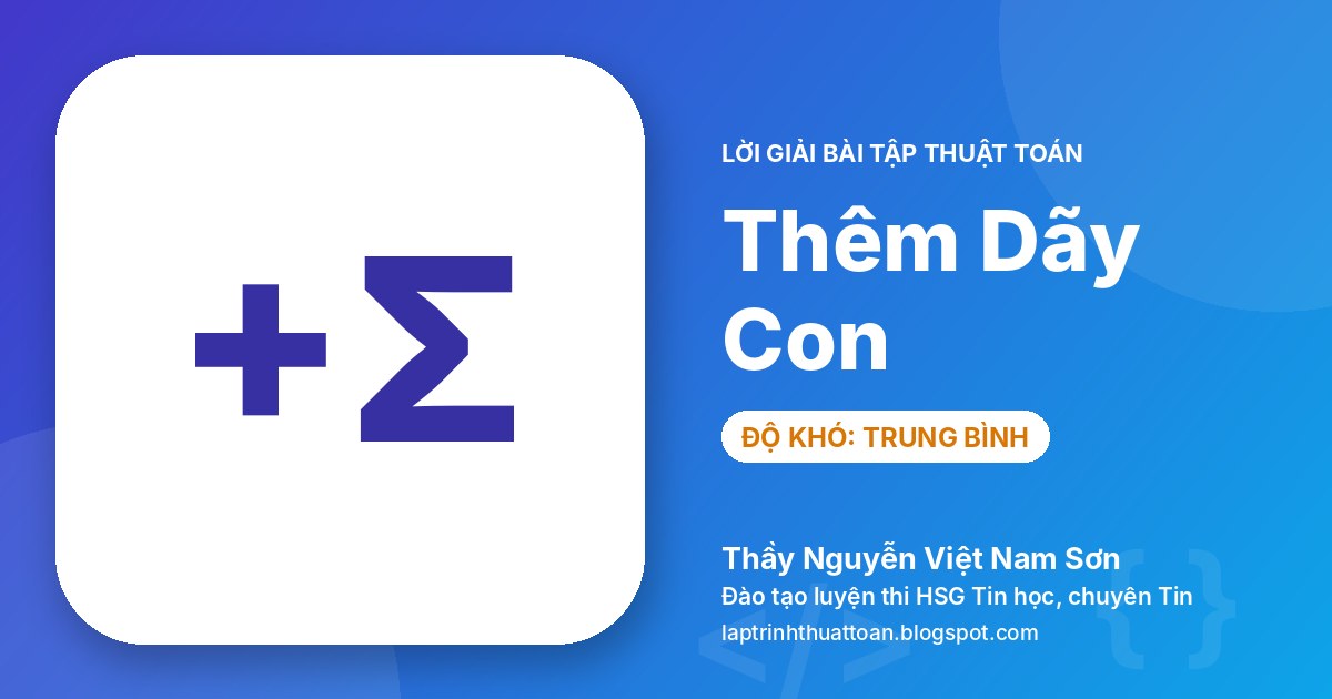 Thêm Dãy Con