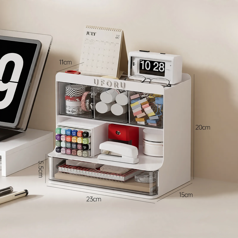 Schreibtisch-Aufbewahrungsbox mit Schubladen, Modell S30006C