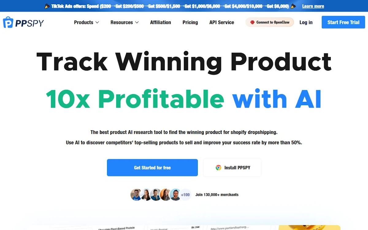 Captura de PPSPY - Dropshipping by AI