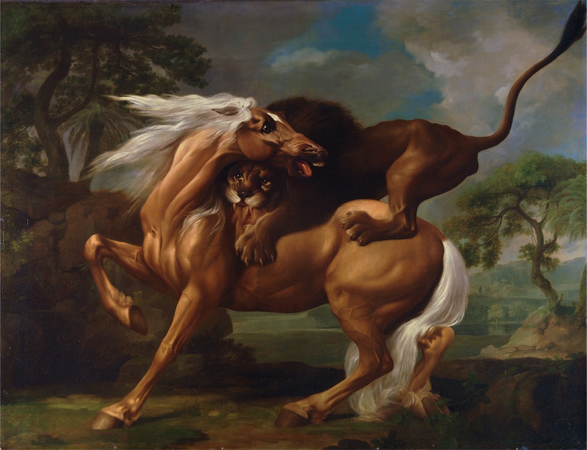 A Lion Attacking a Horse 1762