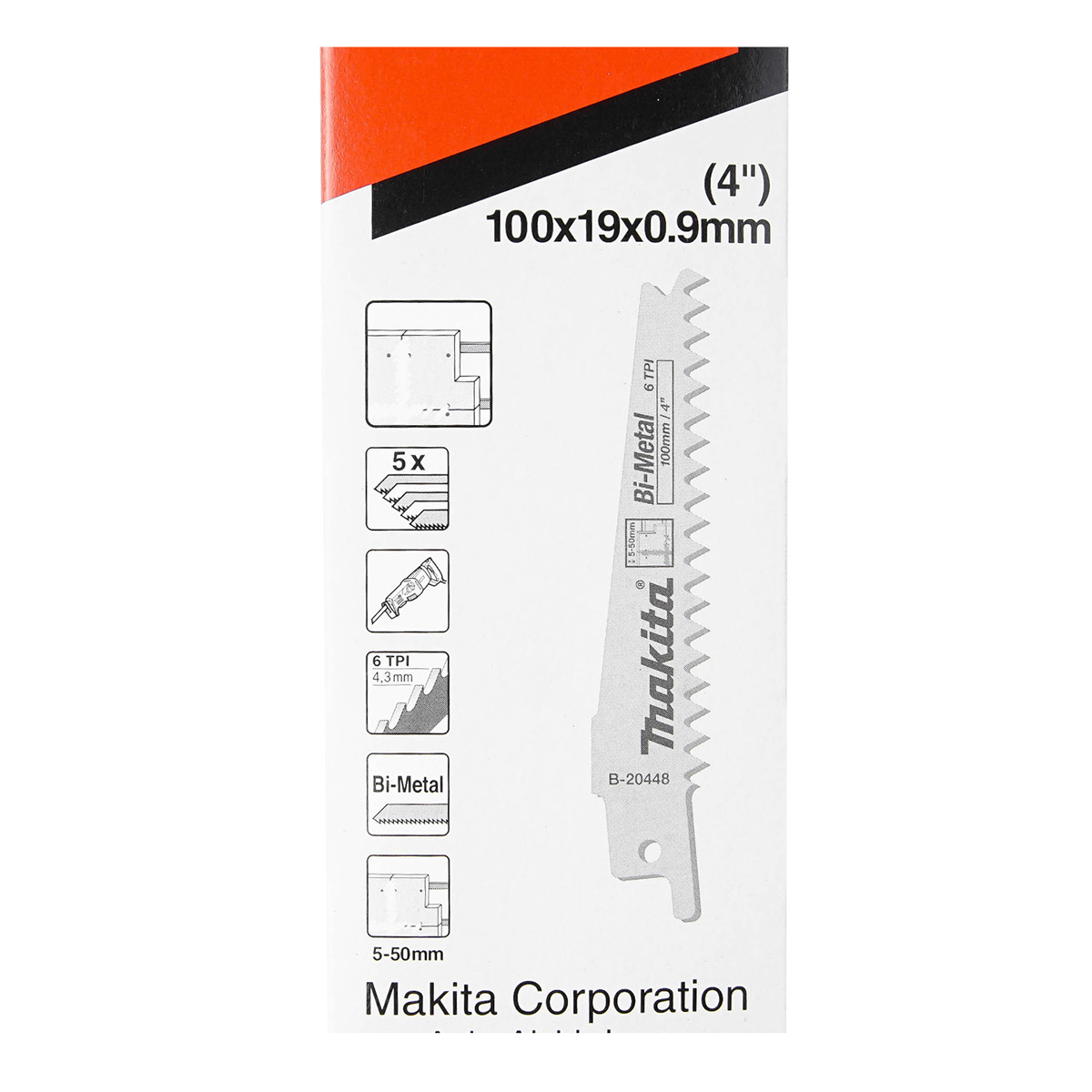 MAKITA อะไหล่ JR100D ใบเลื่อย 100MM ยิปซั่ม