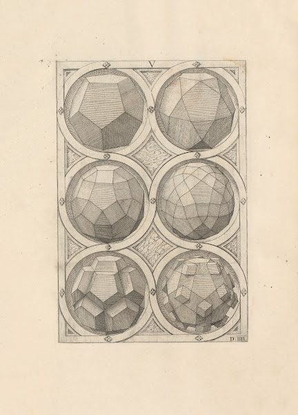 Perspectiva Corporum Regularium Perspective of regular solids Pl17 1568
